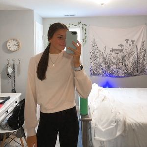 Light Pink Waffle Knit Sweater